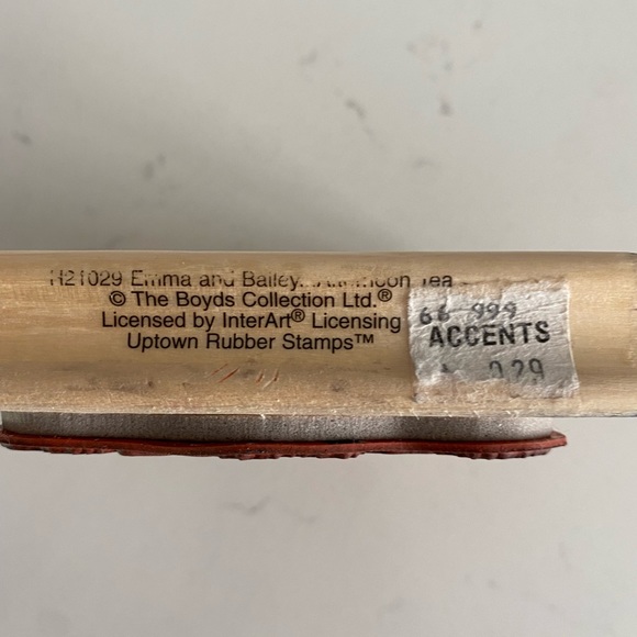 THE BOYDS COLLECTION UPTOWN RUBBER STAMPS EMMA & BAILEY AFTERNOON TEA - Picture 3 of 4